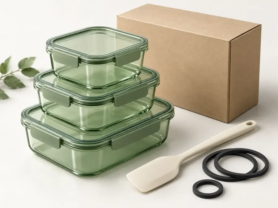 Plast, gummi og emballasje — 3D-kategoriillustrasjon